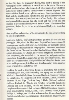 Laura Ann Davis Langhorne-obituary pt. 2