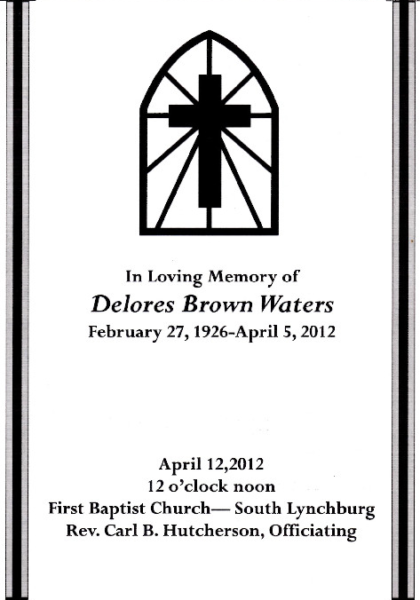 Delores Brown Waters