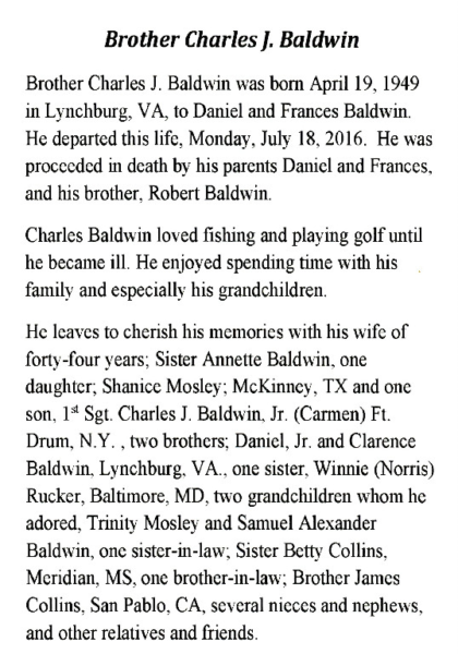 Charles Baldwin-obituary