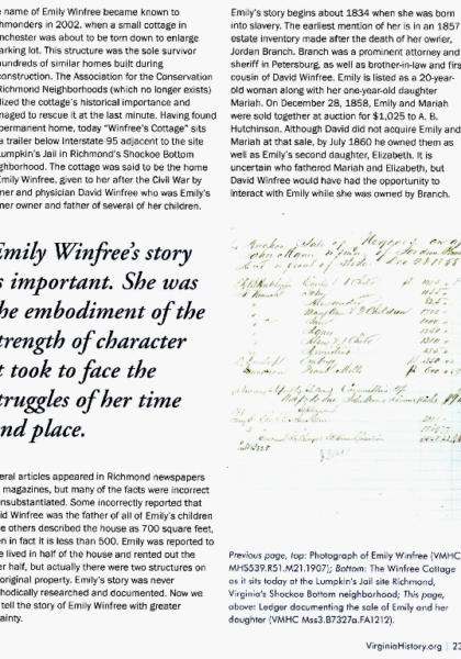 The Emily Winfree Story.... The Emily Winfree Story....