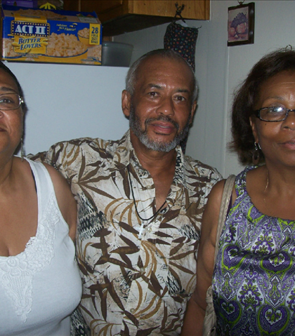 Carolyn Meggenson, Gerard Hutcherson, Paula Scott in from New Jersey!