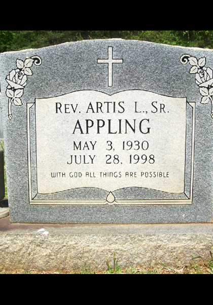 Rev. Artis Appling Rev. Artis Appling