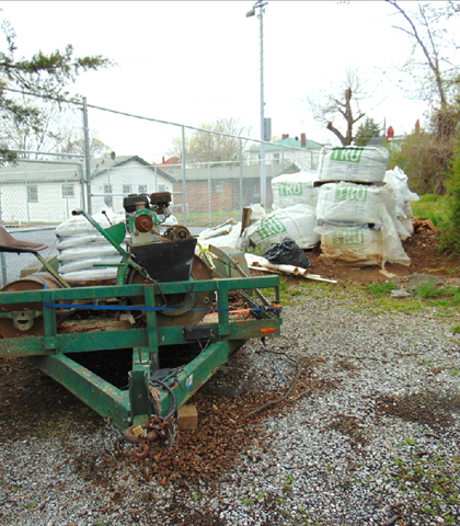 Spring should resume the building of the tennis court and Dr. J's home! More to come!