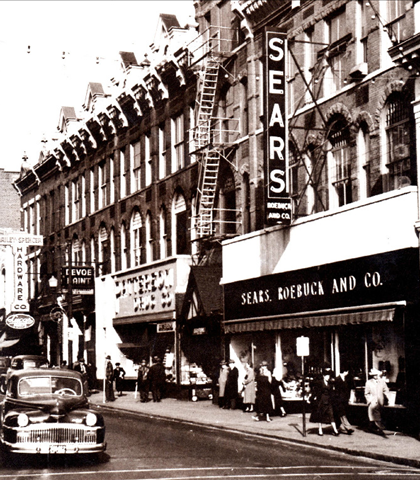 Old Lynchburg, 1945, Main Street area!