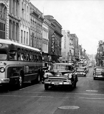 Lynchburg in 1957! Remember the big red and beige busses, we used to catch the "Cabell St" bus to go downtown!