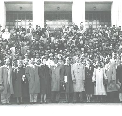 Early Dunbar Classes and teachers taken around 1952? I see Hunter Hamlett, Garnell Stamps, who do you see....call me....sombody help me out here?!
