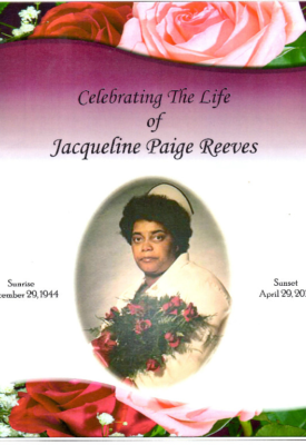 Jacqueline Paige Reeves DHS-'63.