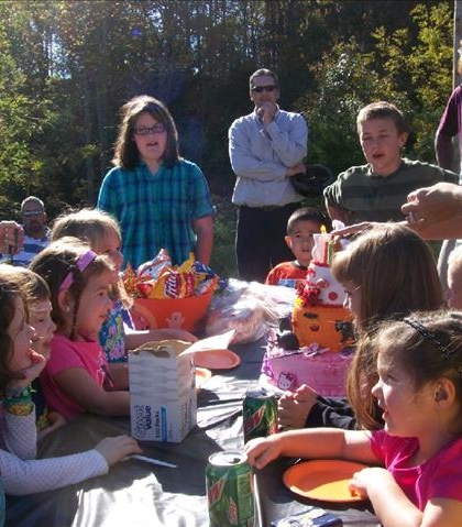 Jarred at Kaylee Nance's 5th Birthday/Halloween party!