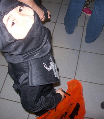 Jarred, Halloween 2010, Ninja!