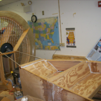In woodshop, we hardly got past shoe-shine boxes....they are working on a hover-craft! In woodshop, we hardly got past shoe-shine boxes....they are working on a hover-craft!
