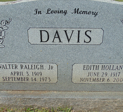 Walter & Edith Davis, teacher at Central High School!