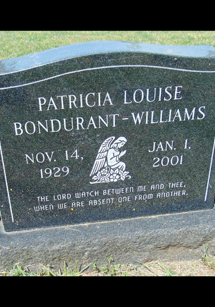 Patricia Bondurant Williams, Ronnie & Reggie's Mom. Patricia Bondurant Williams, Ronnie & Reggie's Mom.
