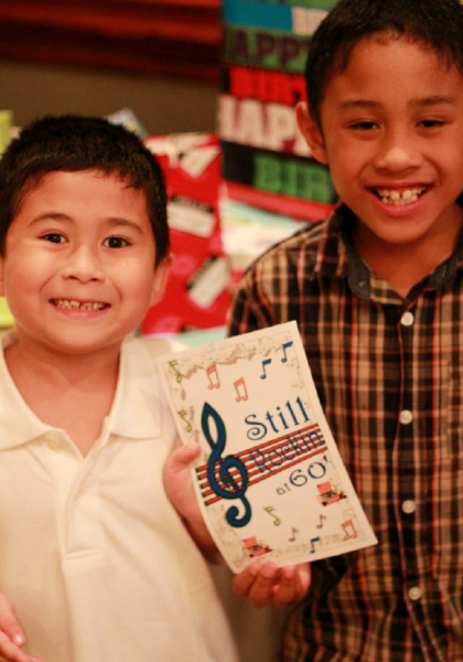 Jarred and Eric, at the birthday party!