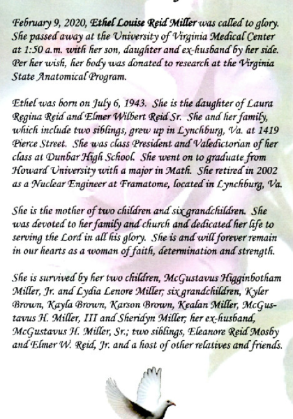 Ethel Reid Miller-obituary