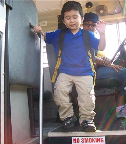 Jarred's bus driver, Ms. Dee!