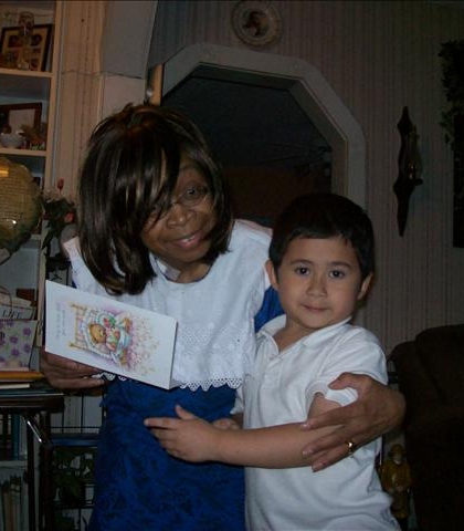 Bringing a get-well card to his teacher Ms. Patricia Leggs Holmes DHS-'65! She passed away on December 20th, 2011.