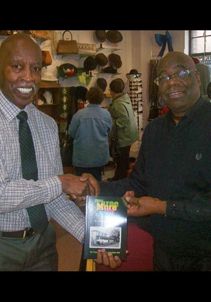 At the Heritage Connection Gift Shop, during a book signing for "Three more on Tin," here are DeBois Miller and Ronnie Shoultz! This event happened on MLK day 2017! At the Heritage Connection Gift Shop, during a book signing for "Three more on Tin," here are DeBois Miller and Ronnie Shoultz! This event happened on MLK day 2017!