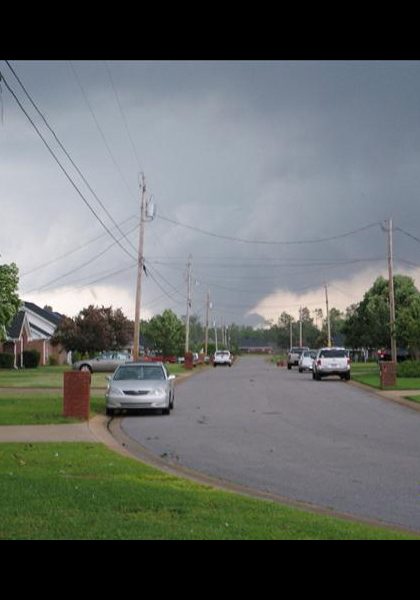 This shot was taken by class-mate Ronnie Haskins as they watched the April 2011 tornado come through Tuscaloosa, Alabama! Luckily, they live on the other side of town.....his family is OK!! This shot was taken by class-mate Ronnie Haskins as they watched the April 2011 tornado come through Tuscaloosa, Alabama! Luckily, they live on the other side of town.....his family is OK!!