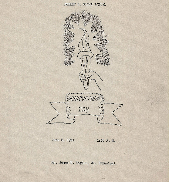 Achievement Day-1961! All Honor Roll and Perfect Attendance students were awarded!