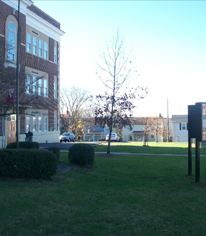 This is the 12th St. side of Payne School! Our playground which was almost all around the building is now the teachers parking lot! The large playground now is located across the street, between 13th. and 14th!