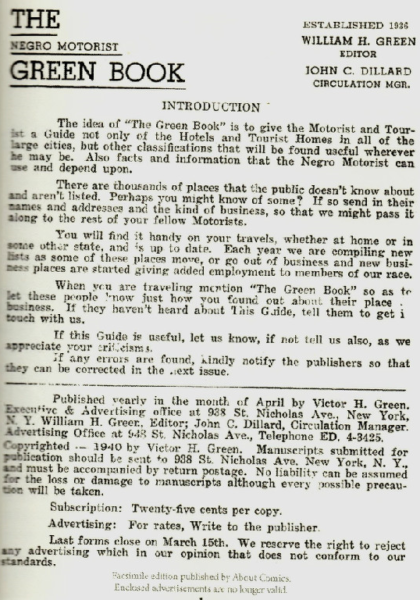 Introduction to the Green Book!