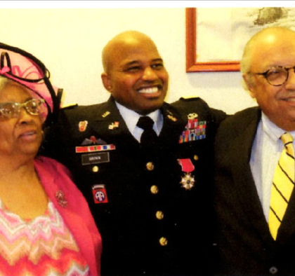 Here are Thelma and the late Wiley Harris, attending the celebration of nephew Carlo's retirement after more than twenty-one years in the U.S. Army! Here are Thelma and the late Wiley Harris, attending the celebration of nephew Carlo's retirement after more than twenty-one years in the U.S. Army!