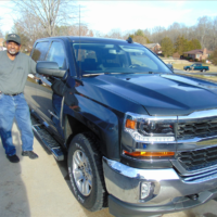 Raymond Riley, my neighbor and his Chevy Silverado! Raymond Riley, my neighbor and his Chevy Silverado!