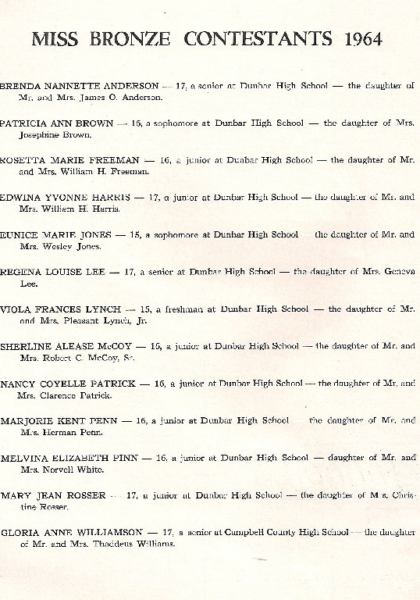 Miss Bronze Miss Bronze