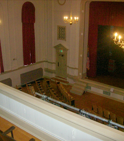 The auditorium, viewed from the balcony!