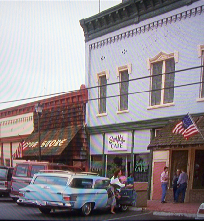In "a time to trust," this is one location of Swift's Cafe! In "a time to trust," this is one location of Swift's Cafe!