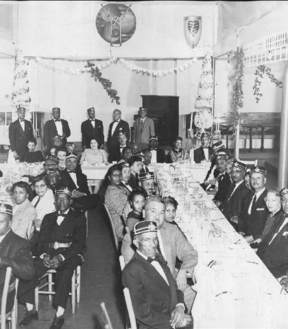 Guessing, maybe a Lodge, dinner/meeting?