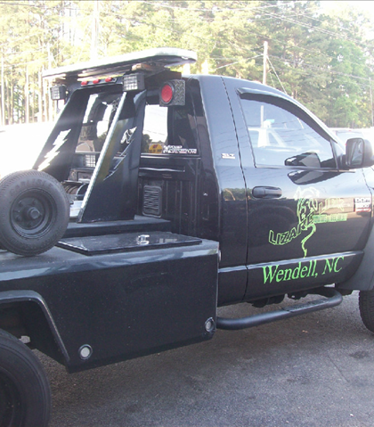 Ron's tow truck! Ron's tow truck!