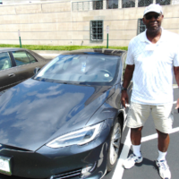 My cousin Charles Pollard drove in to our family reunion in Richmond in his new Tesla! Charlie is a retired middle school teacher in Michigan! My cousin Charles Pollard drove in to our family reunion in Richmond in his new Tesla! Charlie is a retired middle school teacher in Michigan!
