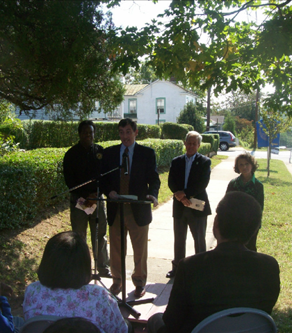 The Mayor of Lynchburg Michael Gillette, and a few Lynchburg City Council members, including Caesar Johnson!