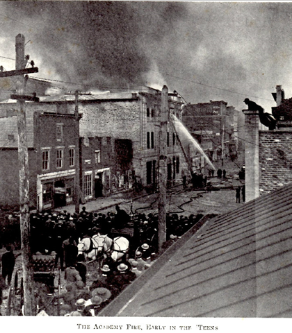 Fire at the Academy Theater!