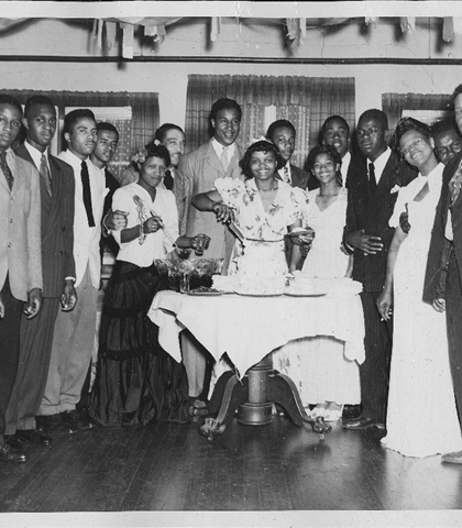 Hey....somsbody's grandmother had a birthday party? Who is it?