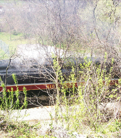 611, through the bushes, from the 5th Street Bridge! 611, through the bushes, from the 5th Street Bridge!