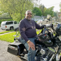 Dj, Sir Charles Disco Knight on his Harley! I hope that he doesn't mix his body with the pavement!! Dj, Sir Charles Disco Knight on his Harley! I hope that he doesn't mix his body with the pavement!!