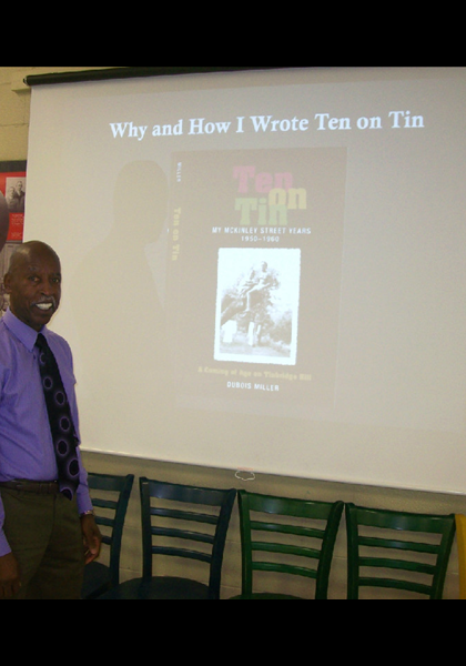 DuBois Miller DHS-'63, at the program "Why I wrote Ten on Tin"! DuBois Miller DHS-'63, at the program "Why I wrote Ten on Tin"!