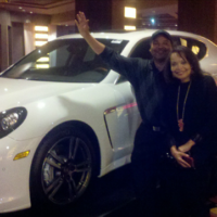 My former roommate at Hampton, Bert Fitts and wife recently won a Porsche in Vegas! My former roommate at Hampton, Bert Fitts and wife recently won a Porsche in Vegas!