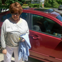 My neighbor, Mary Carol Hutcherson Cabell DHS-'60, getting ready for her 55th class reunion in her Mitsubishi! My neighbor, Mary Carol Hutcherson Cabell DHS-'60, getting ready for her 55th class reunion in her Mitsubishi!