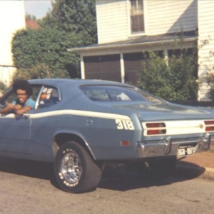 My 1970 Duster I wish I still had! Notice my 318 stripe I made myself by tracing one from a 340 Duster! My 1970 Duster I wish I still had! Notice my 318 stripe I made myself by tracing one from a 340 Duster!