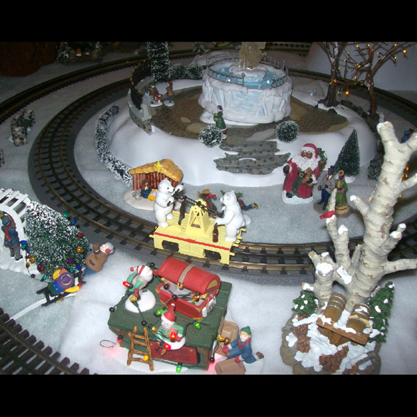 Two polar bears, on a handcar, going in circles! Two polar bears, on a handcar, going in circles!