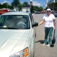 Ann Mitchell ECG-'69, in her Suburu Wagon! Ann Mitchell ECG-'69, in her Suburu Wagon!