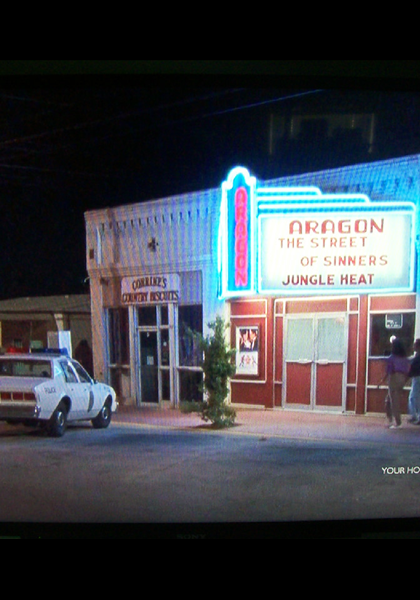 The movie house in "frenzed affair!" The movie house in "frenzed affair!"