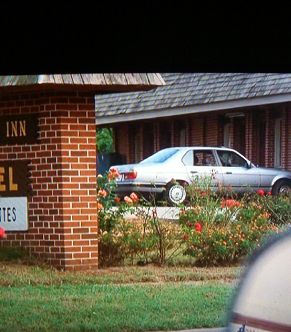 In "mosleys lot," there was really a Welcome Inn where the hit men in the BMW stayed! In "mosleys lot," there was really a Welcome Inn where the hit men in the BMW stayed!