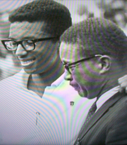 Arthur Ashe won the US open, Forest Hills in 1968! Here is Arthur with his Dad!