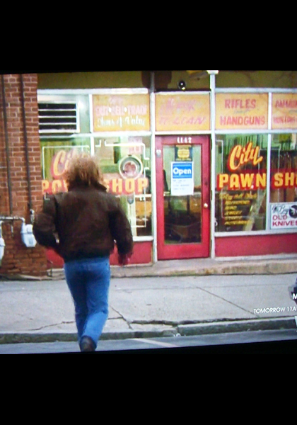 This is the pawn shop where in "aka kelly kay," Kay bought her gun! It is next to the building used in "dangerous engagement." where Lucas Dafete had lunch! This is the pawn shop where in "aka kelly kay," Kay bought her gun! It is next to the building used in "dangerous engagement." where Lucas Dafete had lunch!