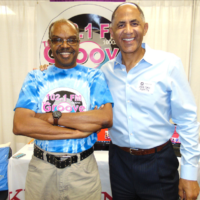 Mark Spain from WSET-TV, came by the "Groove 102.1 booth to say hi! Mark Spain from WSET-TV, came by the "Groove 102.1 booth to say hi!