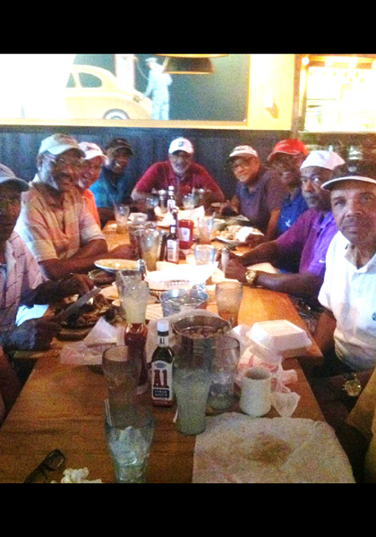 The Carl Penn Golf Group August 2013, l-r: Kennith Fergurson, Robert Rucker, Larry Rucker, Lawrence Jefferson, Perno Jefferson, Hylan Hubbard, Harry Dillard, James White, Donald Culpepper, Hillary Scott Sr, and Chaissy Barbour! The Carl Penn Golf Group August 2013, l-r: Kennith Fergurson, Robert Rucker, Larry Rucker, Lawrence Jefferson, Perno Jefferson, Hylan Hubbard, Harry Dillard, James White, Donald Culpepper, Hillary Scott Sr, and Chaissy Barbour!